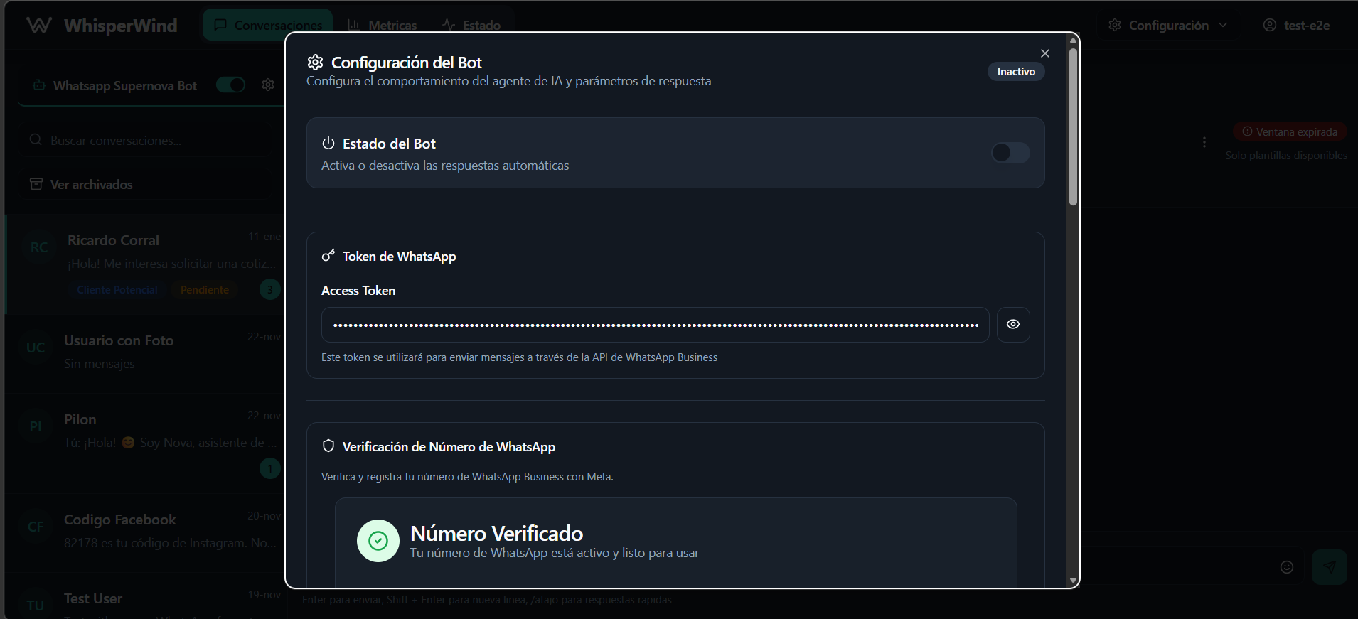 WhisperWind AI agent configuration